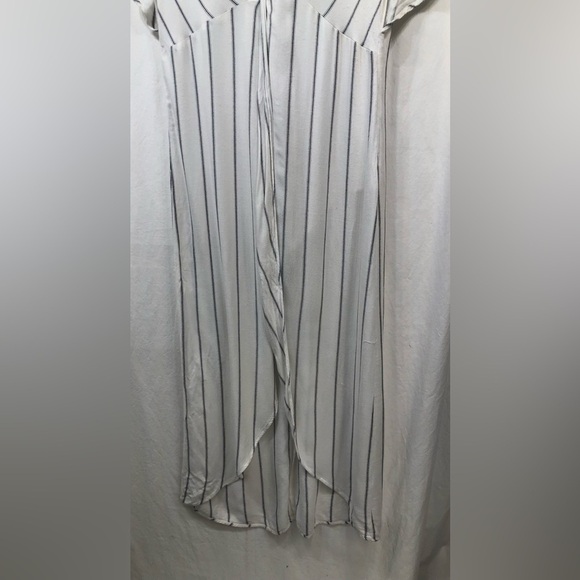 Show Me Your Mumu Get Twisted Maxi Dress White Blue Stripes Small Coastal Boho - Picture 6 of 16